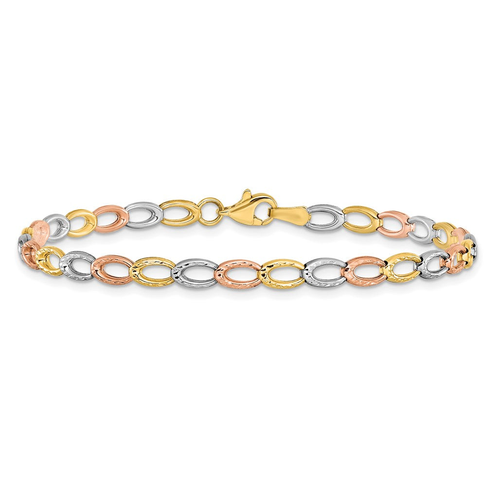 Leslie's 10K Gold Tri-Color Bracelet