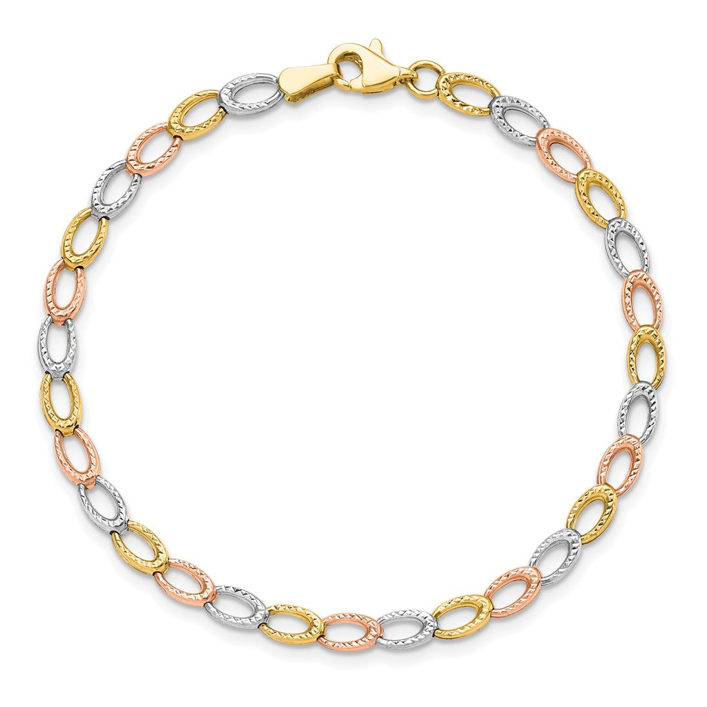 Leslie's 10K Gold Tri-Color Bracelet