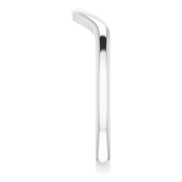 14K White Gold Matching Band for Pear Halo Engagement Ring
