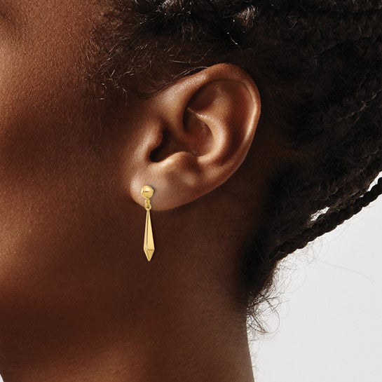 Leslie's 14K Yellow Gold Polished Post Drop & Dangle Earrings