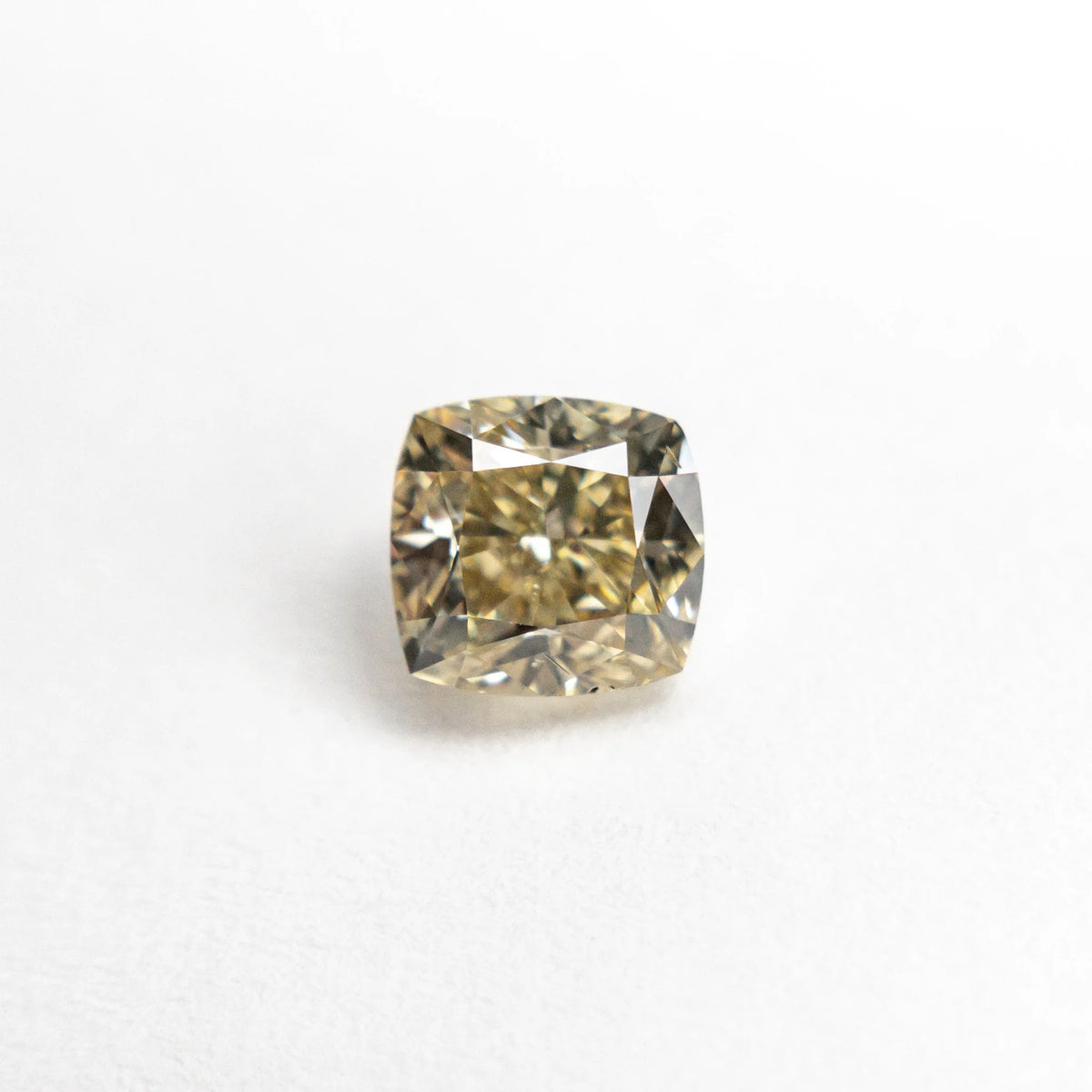 1.00ct Natural C6 Cognac Champagne Square Step Cut Diamond