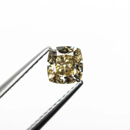 1.00ct Natural C6 Cognac Champagne Square Step Cut Diamond