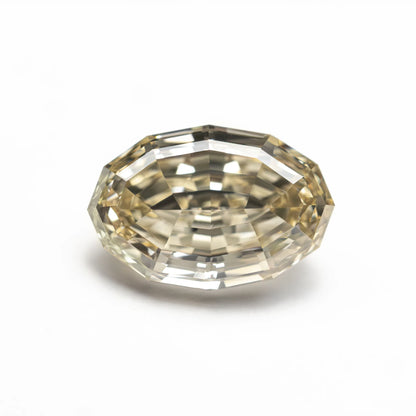 2.04ct Natural Champagne C5/VS2 Geo Oval Step Cut Diamond