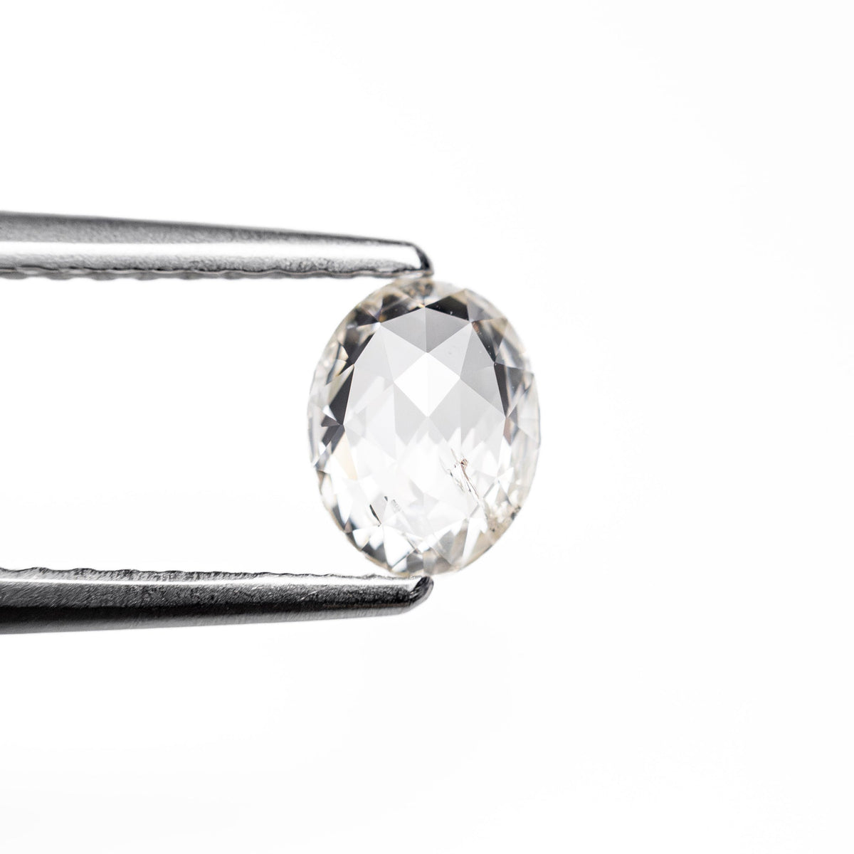 0.48ct Natural Canadian Salt & Pepper Oval Rosecut Diamond