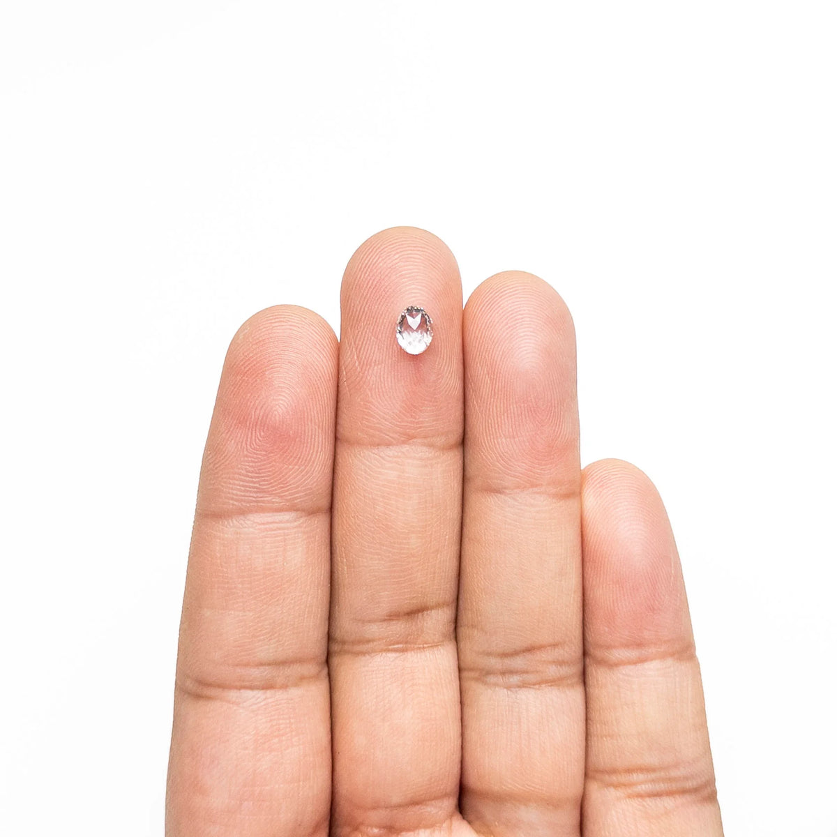 0.48ct Natural Canadian Salt & Pepper Oval Rosecut Diamond