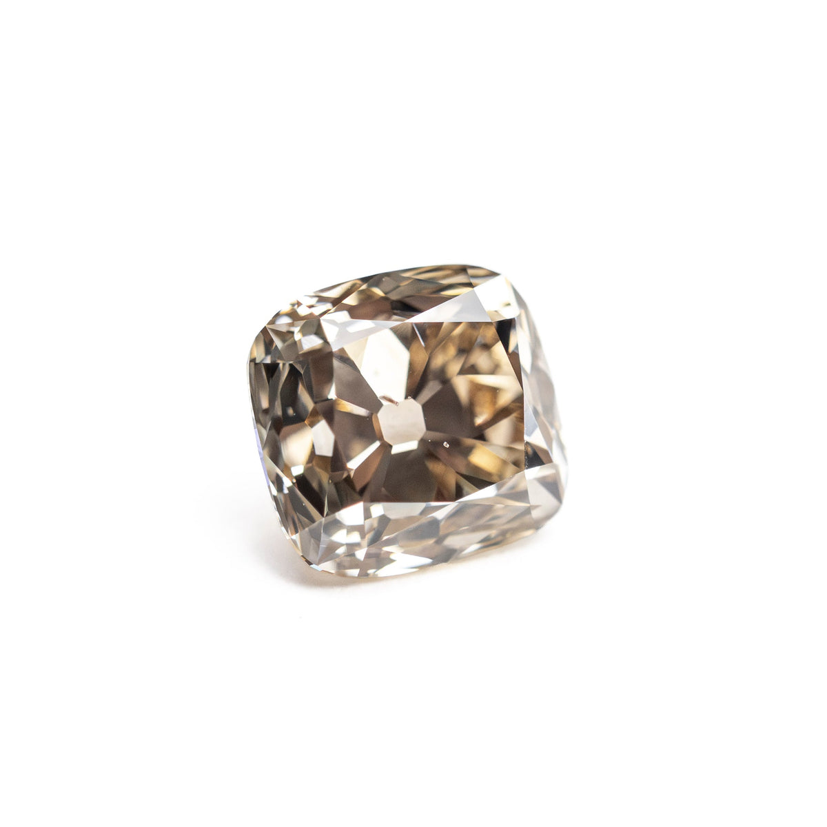 1.29ct C3 Champagne Modern Antique Old Mine Cut
