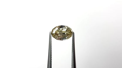2.04ct Natural Champagne C5/VS2 Geo Oval Step Cut Diamond