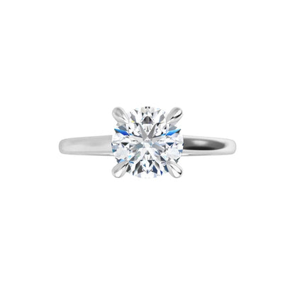 14K White Gold 1 Carat Round Lab Diamond Solitaire D/VS1 Engagement Ring