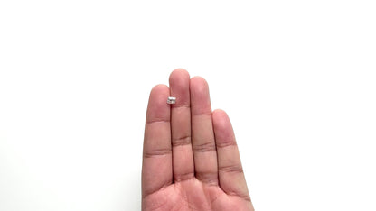 1.04ct Natural White H/SI1 Elongated Old Mine Cut Diamond