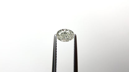 0.70ct Natural Warm K/SI2 Oval Brilliant Diamond