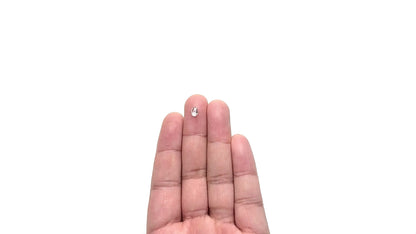 0.48ct Natural Canadian Salt & Pepper Oval Rosecut Diamond