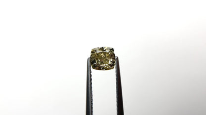 1.00ct Natural C6 Cognac Champagne Square Step Cut Diamond