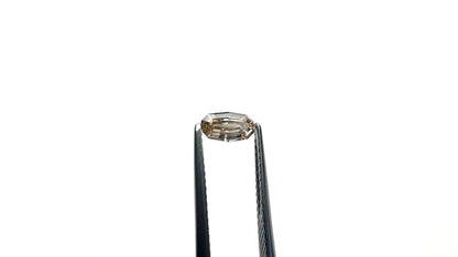 0.53ct Natural C4 Champagne Elongated Geo Oval Step Cut Diamond