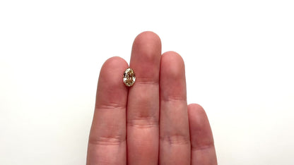 2.04ct Natural Champagne C5/VS2 Geo Oval Step Cut Diamond