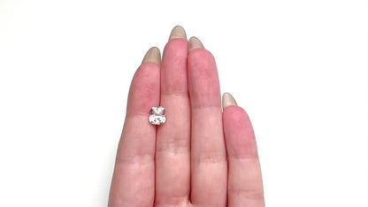3.49ct Natural Unheated Peach Cushion Sapphire
